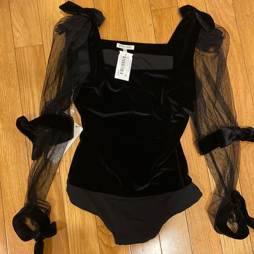 Ronny Kobo Velvet bodysuit